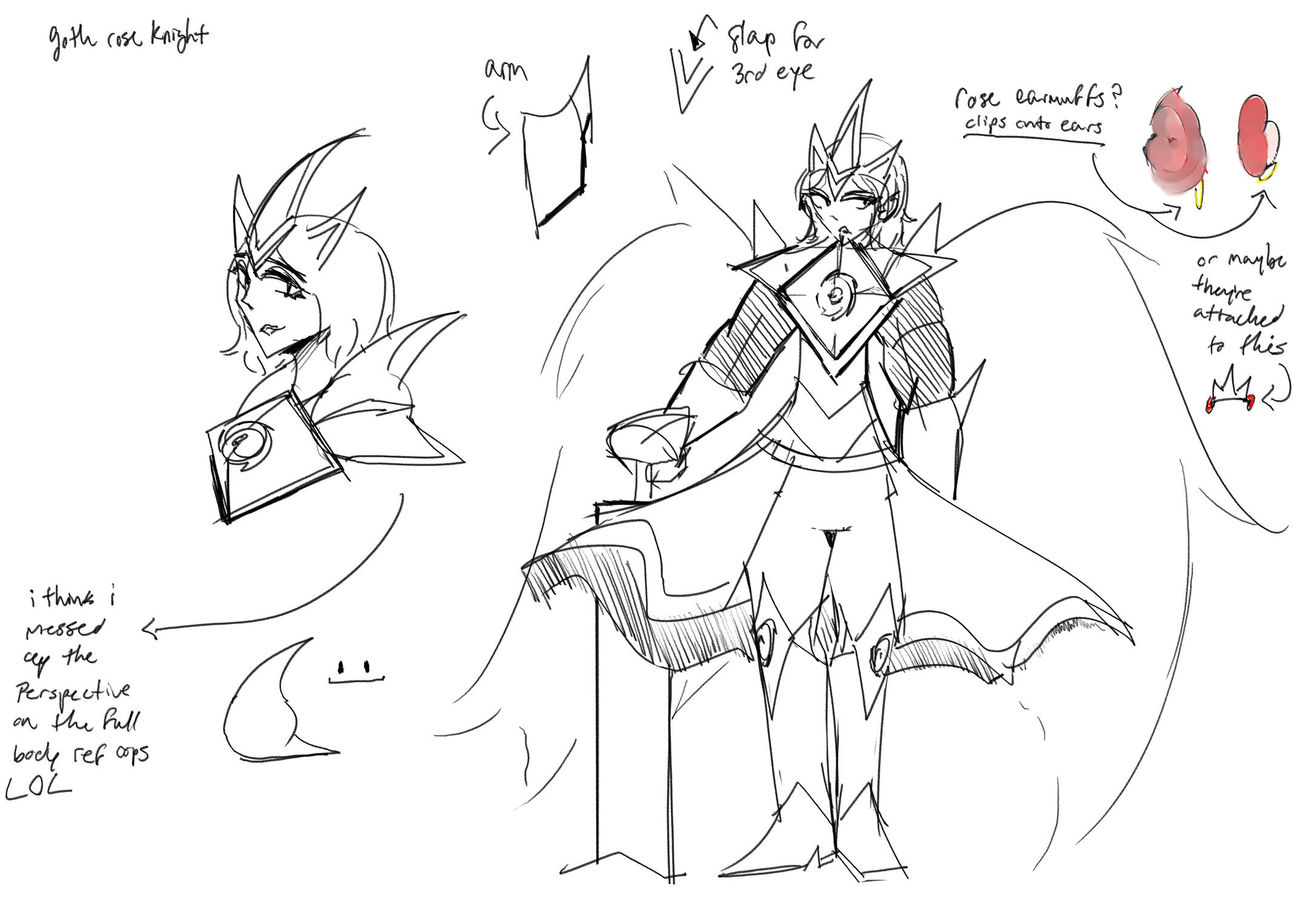 Character reference sheet of my OC, Fable.